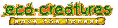 Eco Creatures Save the Forest title screen for Nintendo DS
